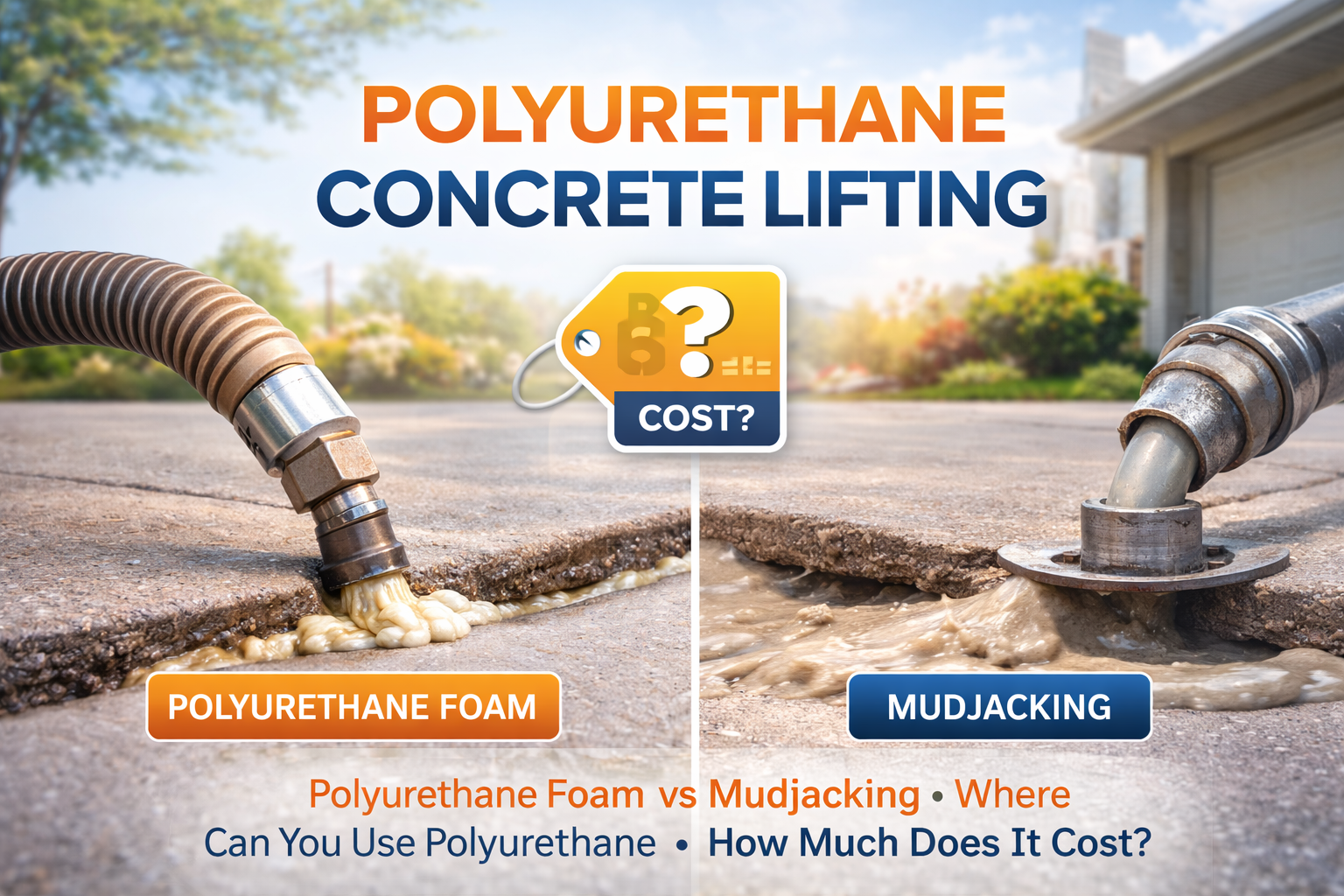 how much does polyurethane concrete lifting cost